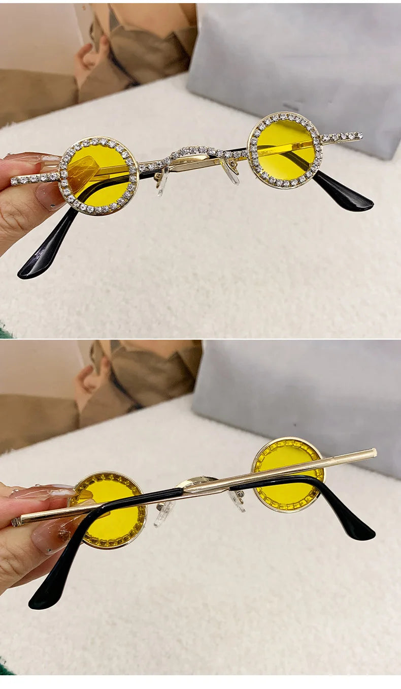 Diamond Dots Round Sunglasses