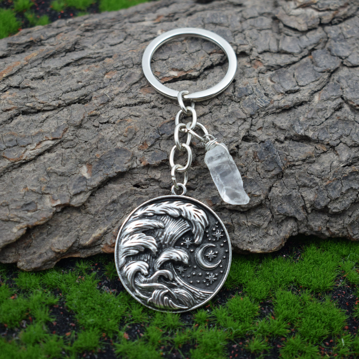 Sea Wave Keyring