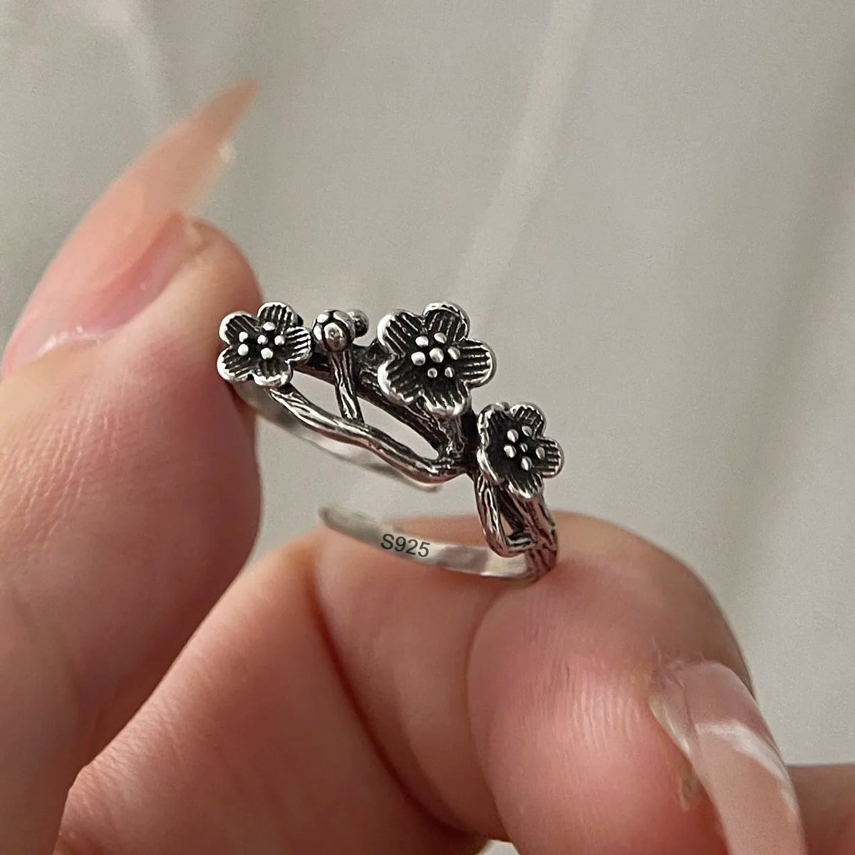 925 Sterling Silver Rings Adjustable for Stacking