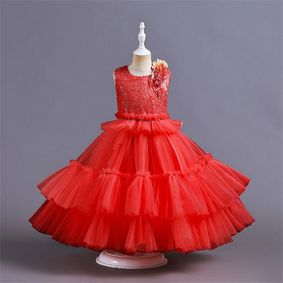 Cupcake Fluffy Tulle Tiered Party Dresses