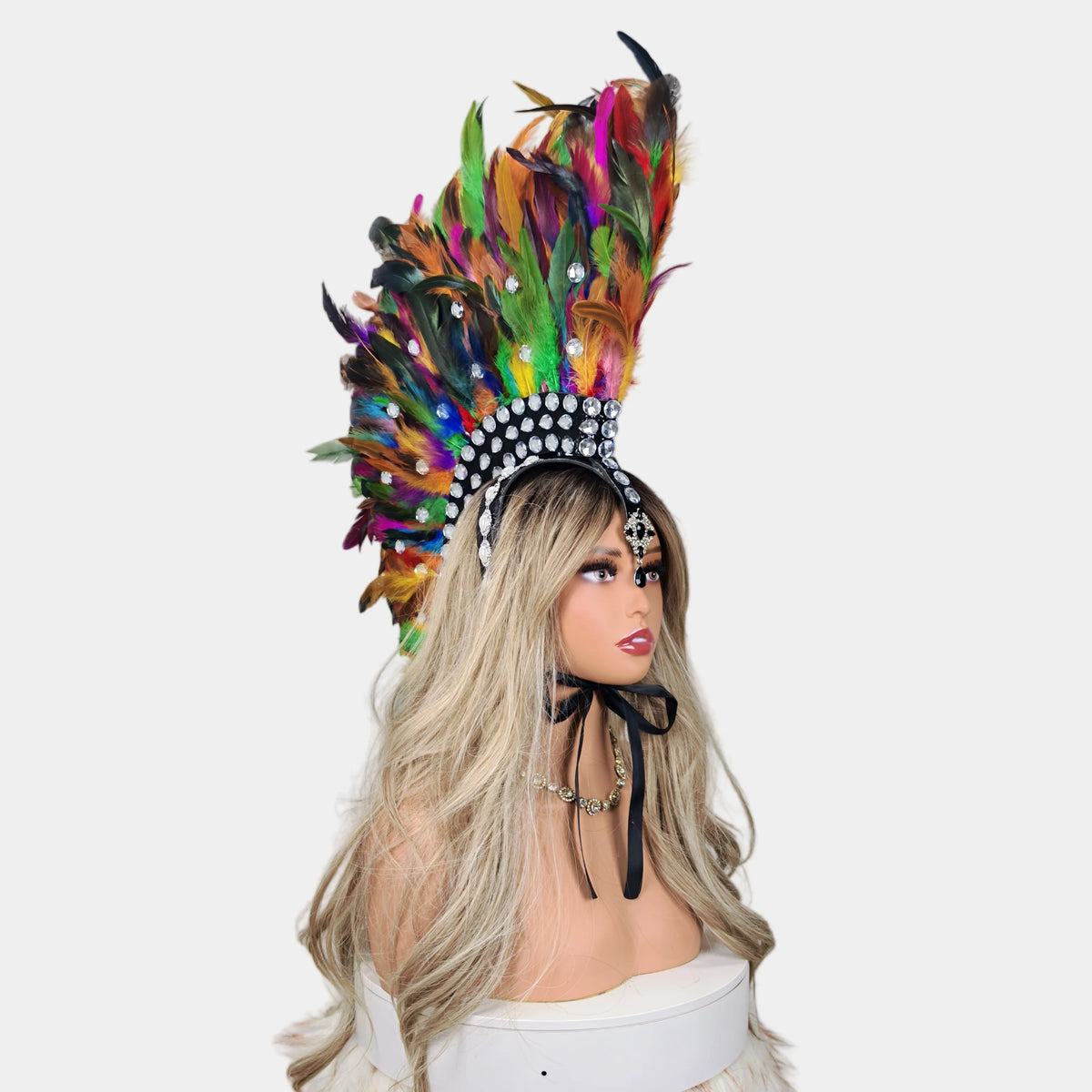 Handcrafted Feather Mohawk Headdresses Carnival Party Costumes