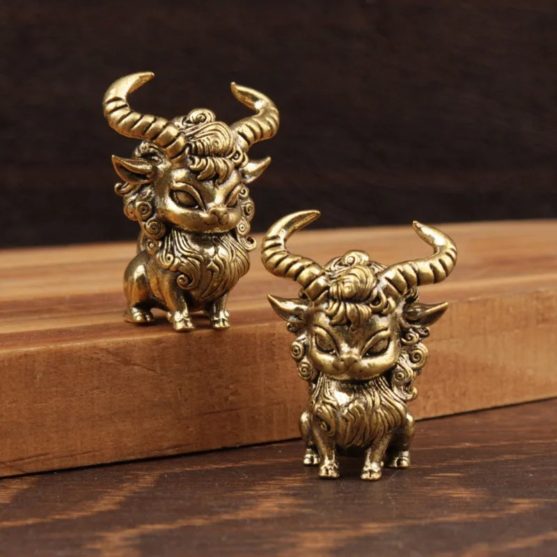 Copper Warcraft Demonic Sheep Figurine Tea Pet