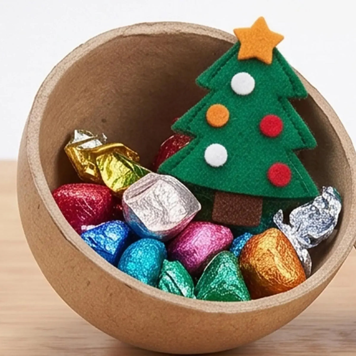 DIY Paintable Papier-mâché Balls Xmas Tree Hanging Ornaments Blank Fillable Paper Sphere