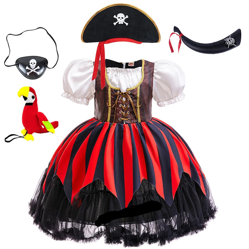 Pirate Captain Jack Sparrow Cosplay Costume Dress Up