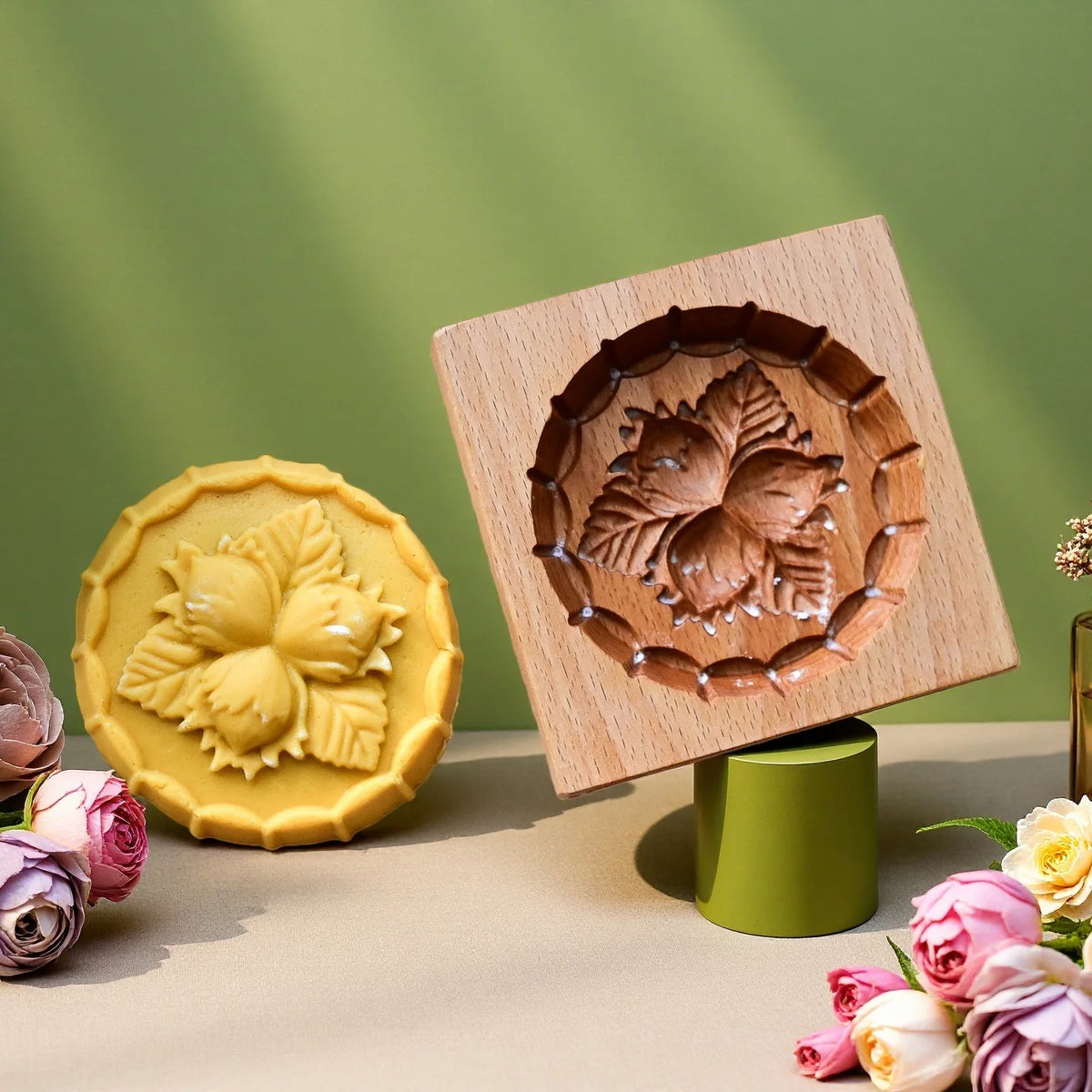 Even More Wooden Cookie Moulds Embossed Biscuit Press Cutter Moulds, Fish, Tiger, Horse, Squirrel, Seasonal
