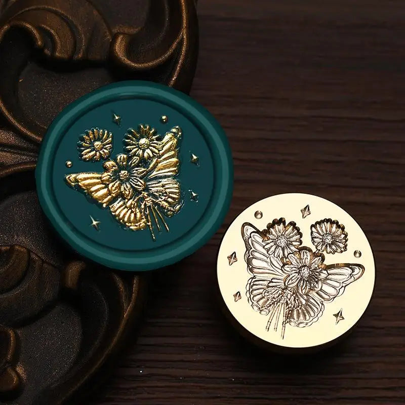 Insect Shaped Wax Seal Stamps Copper Head Embossed Sealing Stamp For DIY Cards Scrapbooking Wedding Invitation Decor 