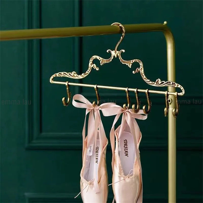 French Palace Style Solid Brass Clothes Hanger