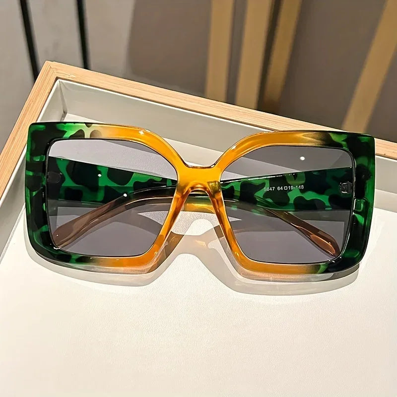Astrid's Oversized Square Sunglasses with Gradient Lenses