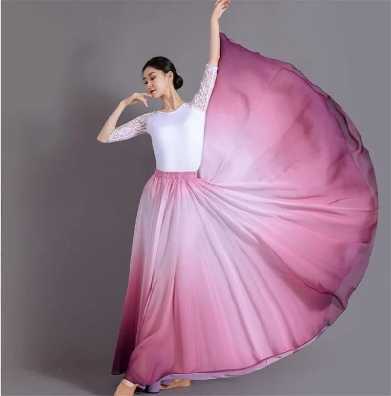 Dance Skirts 720 Degree Dancing Performance Costume