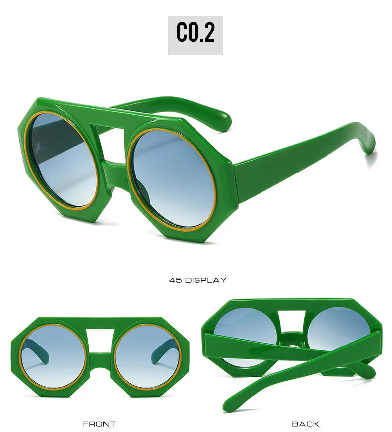 Oversized Futuristic Punk Sunglasses