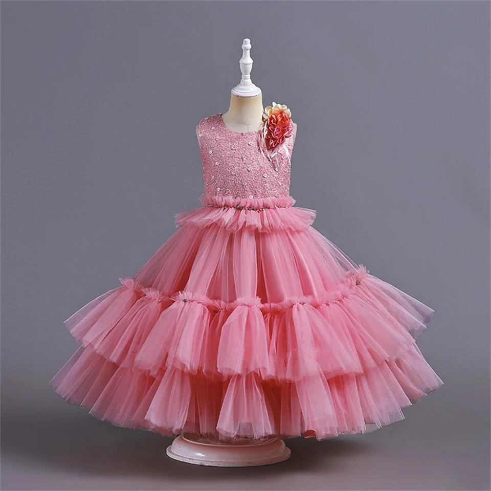 Cupcake Fluffy Tulle Tiered Party Dresses