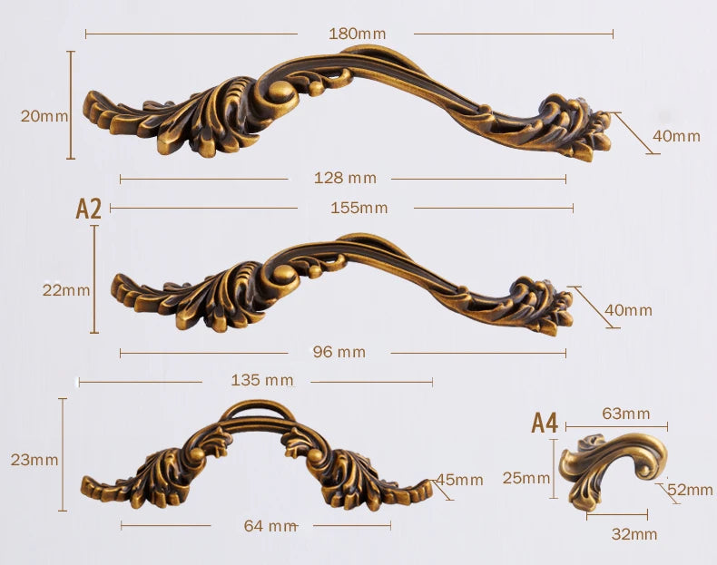 Flourish Furniture Handles Kitchen Cabinet Drawer Door Knob Pulls