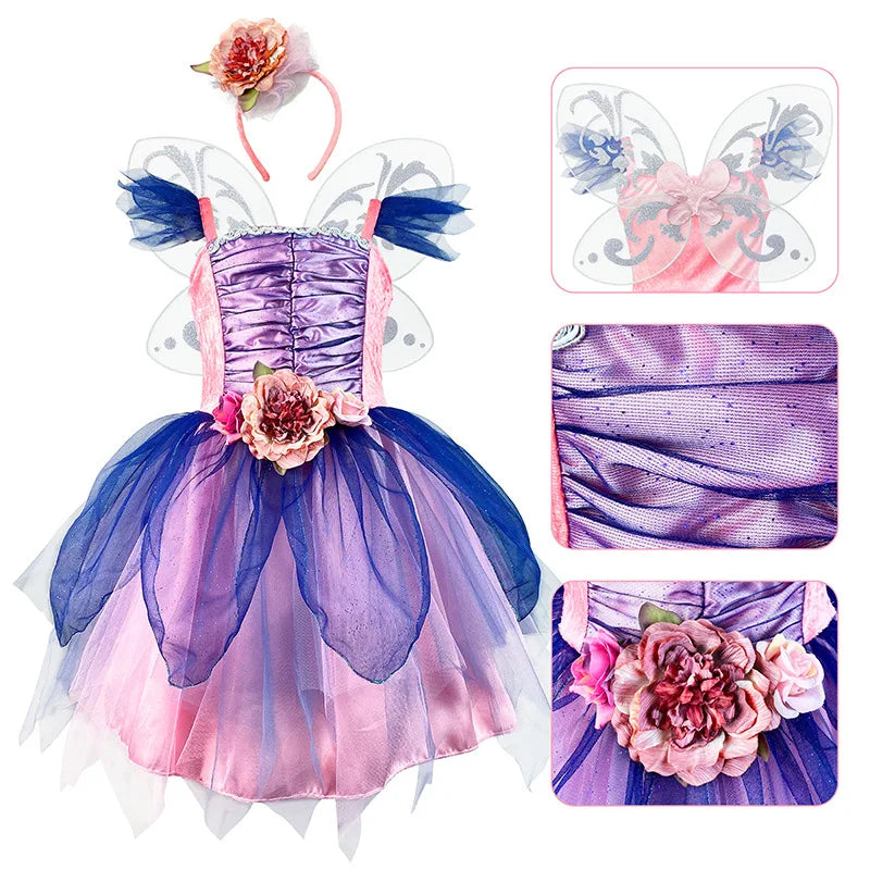 Flower Fairy Costume Children Halloween Cosplay