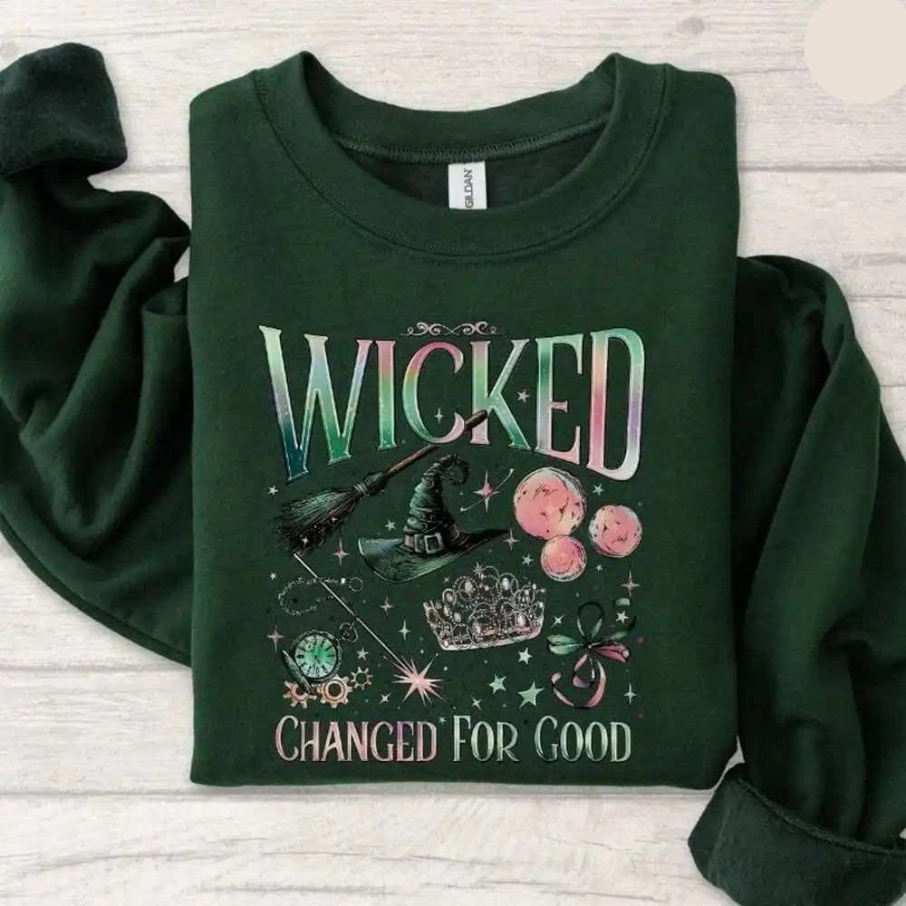 Wicked Changed for Good Sweatshirt Musical Lovers Defy Gravity Sweater Jumper