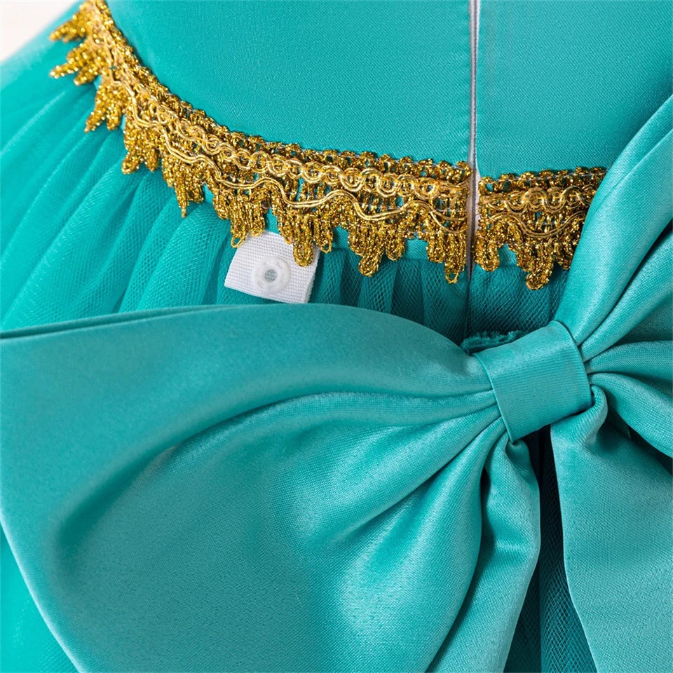 Toddler Princess Alice Belle Jasmine Mermaid Dress Baby Halloween Cosplay Costume