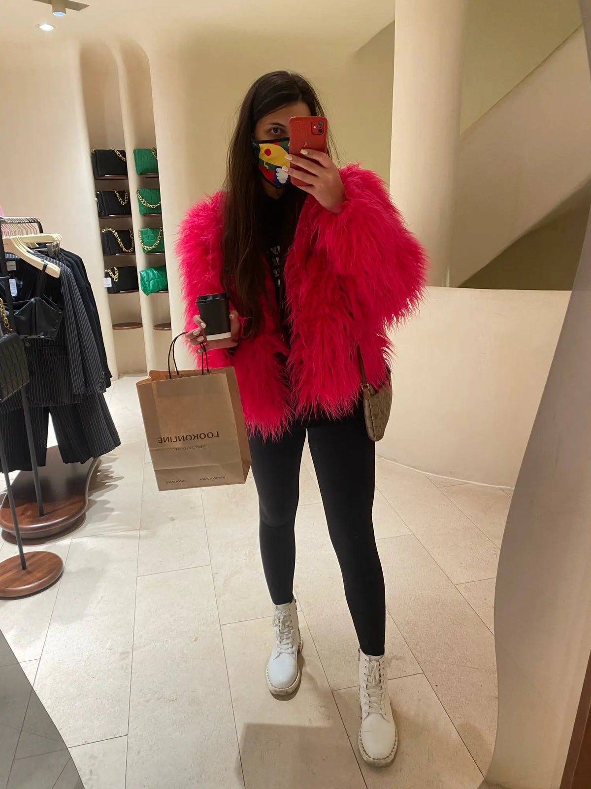 Faux Fur Coats Y2k Punk Rave Winter Jackets