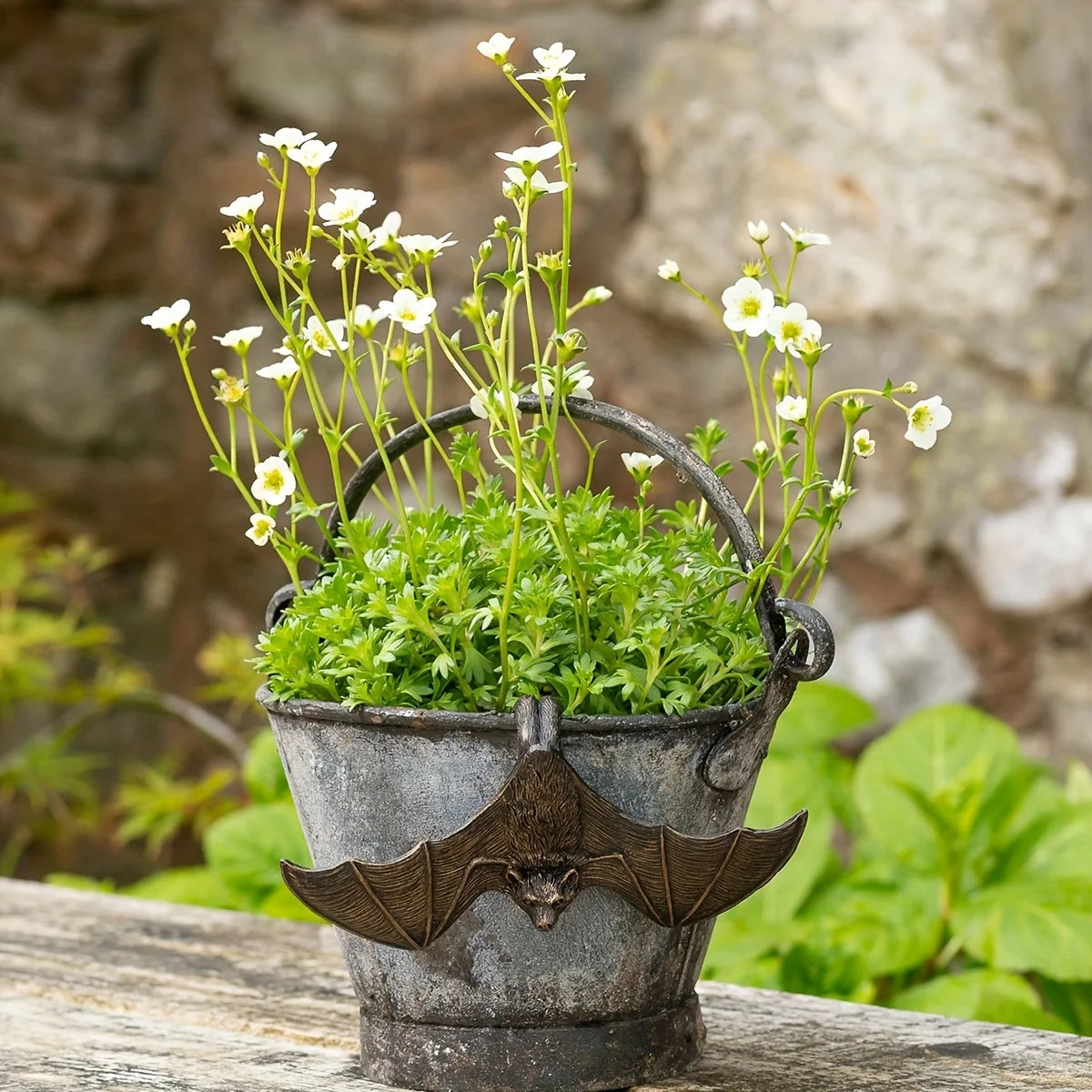 Bat Resin Garden Decoration Pot Hanger