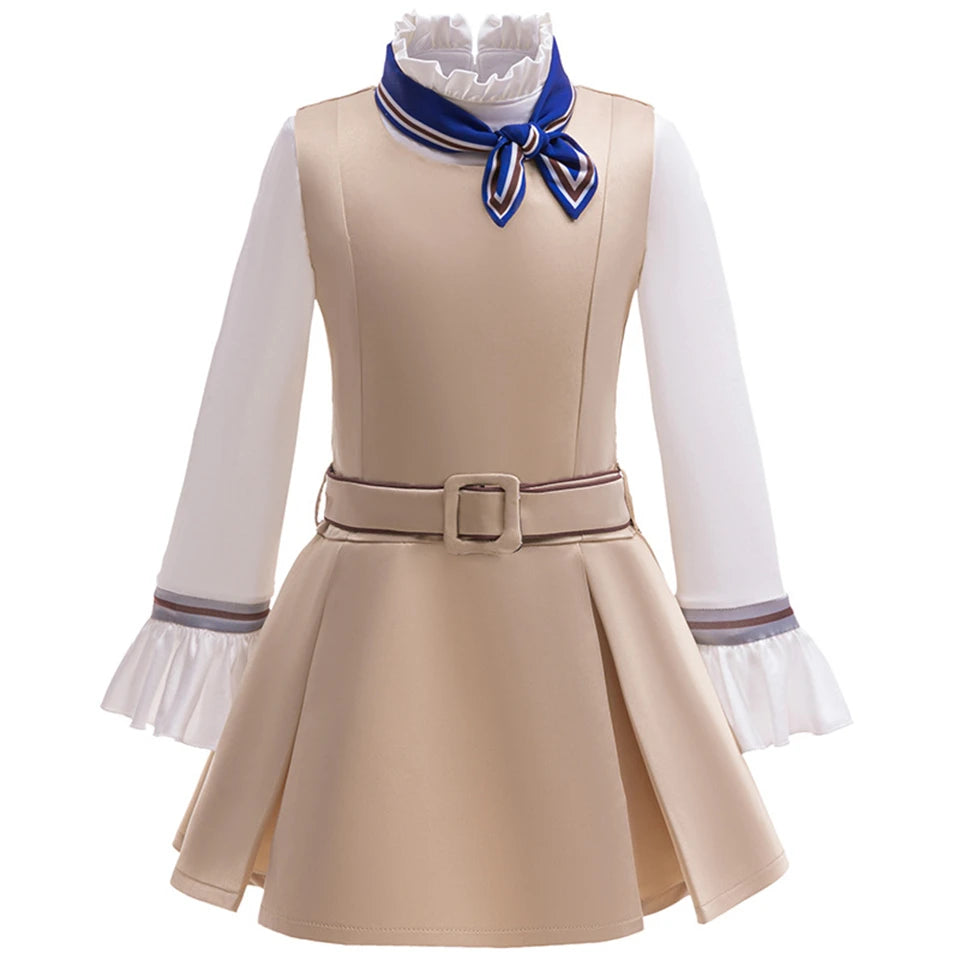 M3GAN Gemma Dress Girls Halloween Cosplay Horror Movies Children's Thriller Costumes