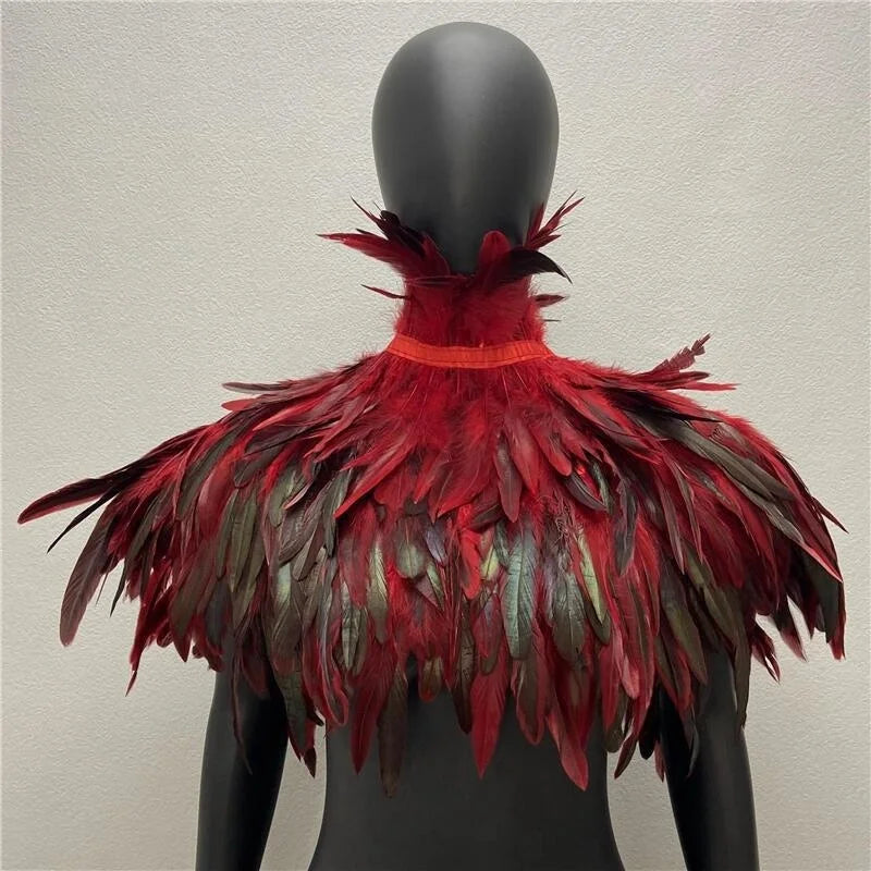 Zippora's Feather Collar Shawl