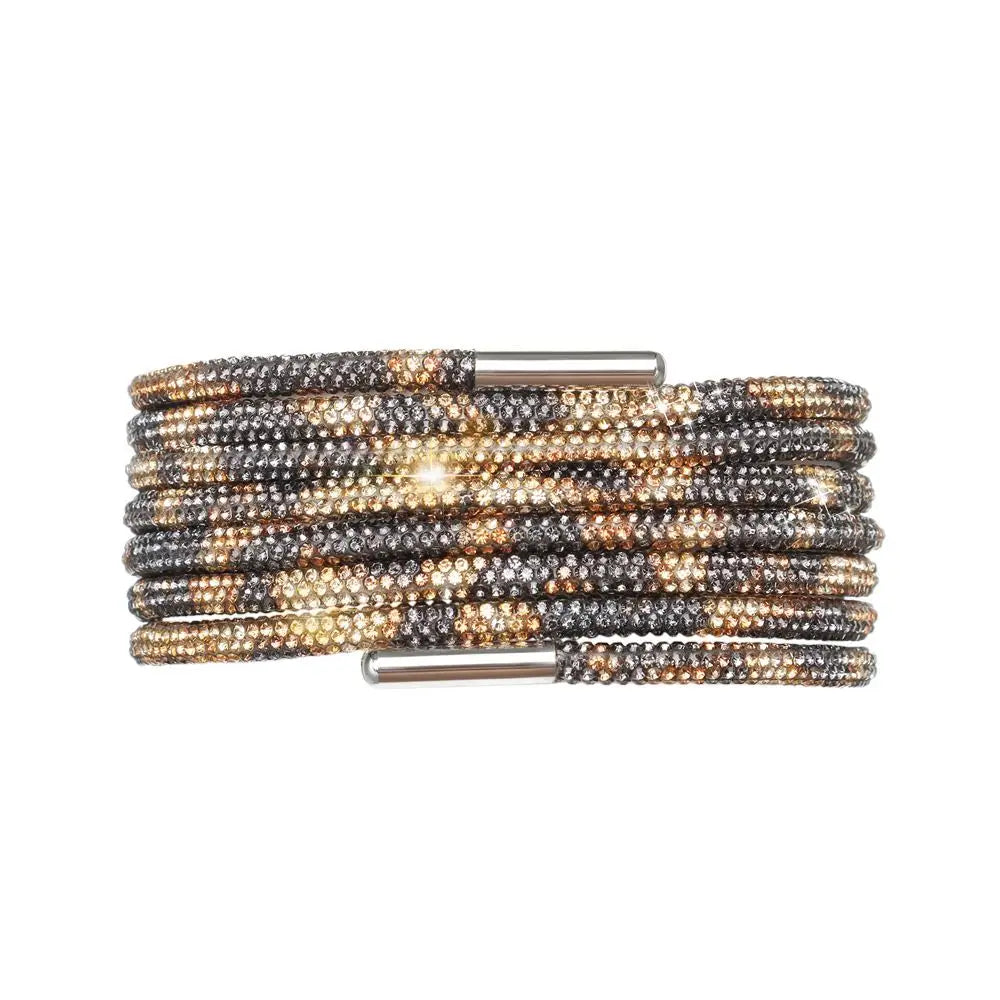 One Rhinestone Shoelace Casual Sneakers Round Shoe Laces Rainbow Diamond Cross Braiding 100/120/140/160CM