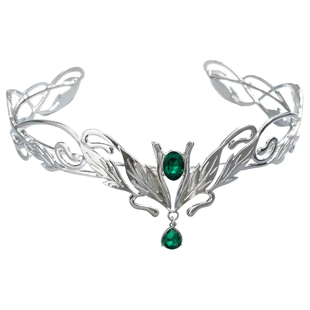 Elven Crown Forest Fae Diadems Forehead Jewellery