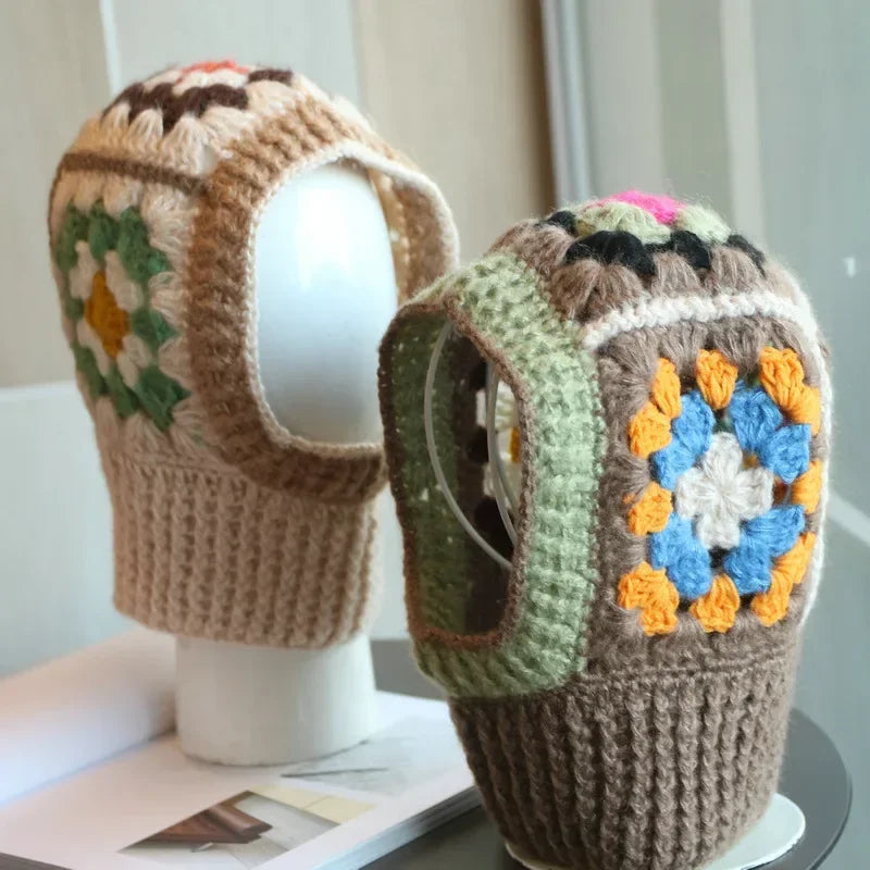 Handmade Crochet Balaclava Hoodie Hats