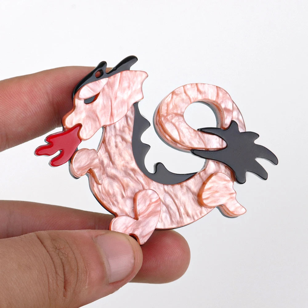 Dragon Acrylic Brooches