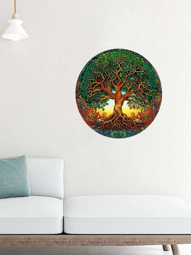 Tree of Life Wooden Jigsaw Puzzle Irregular Animal Shaped Pieces