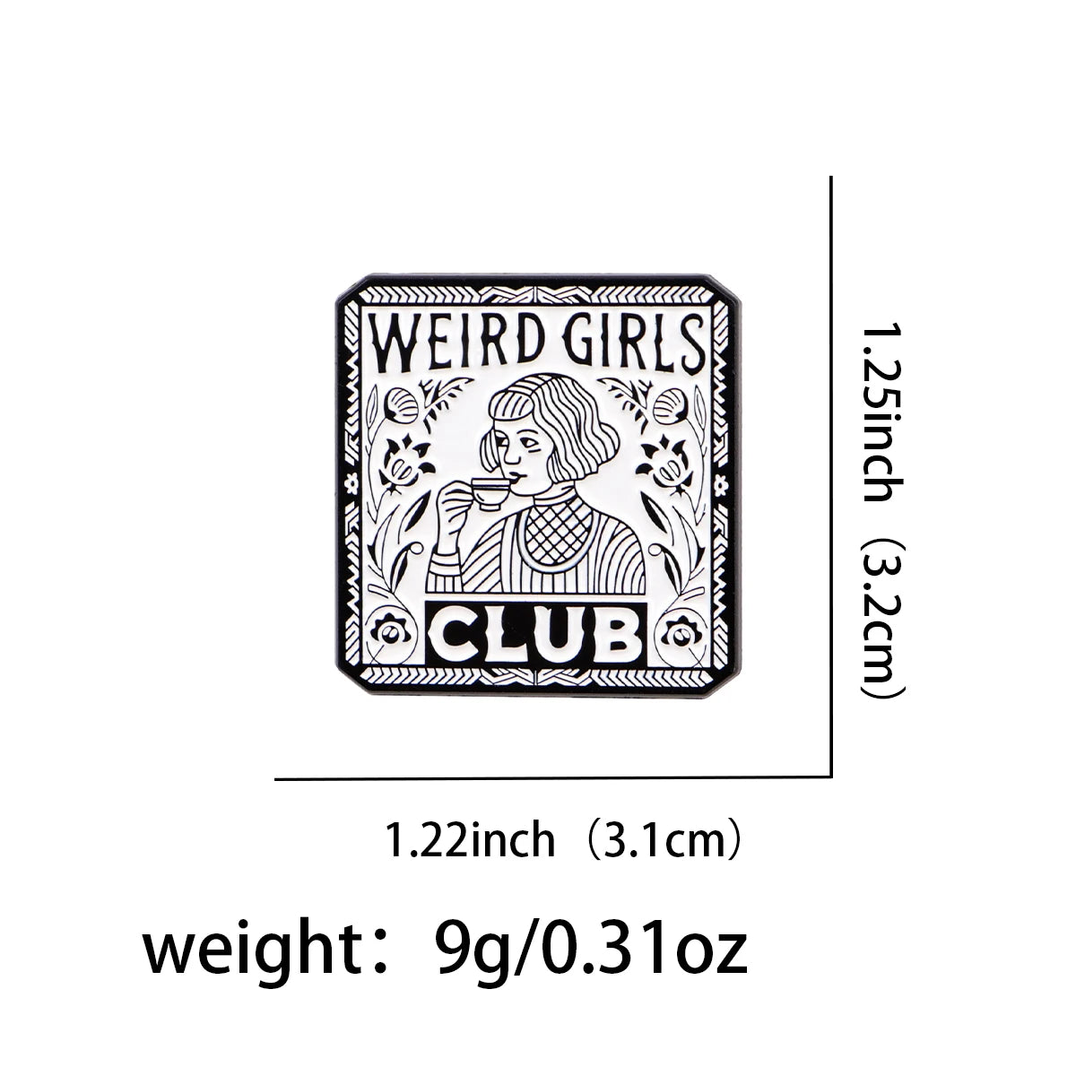 Weird-Girls Enamel Pin Brooch Lapel Pins Badge