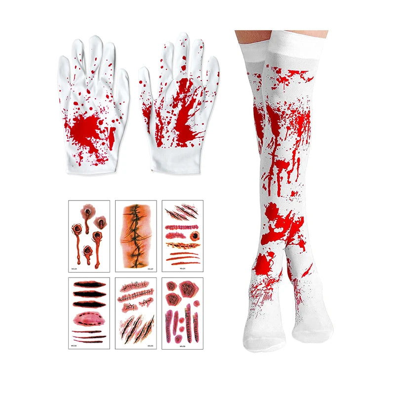 Chucky Costume Halloween Toddler Baby Girl Cosplay Kids Rainbow Striped Shirt Overalls