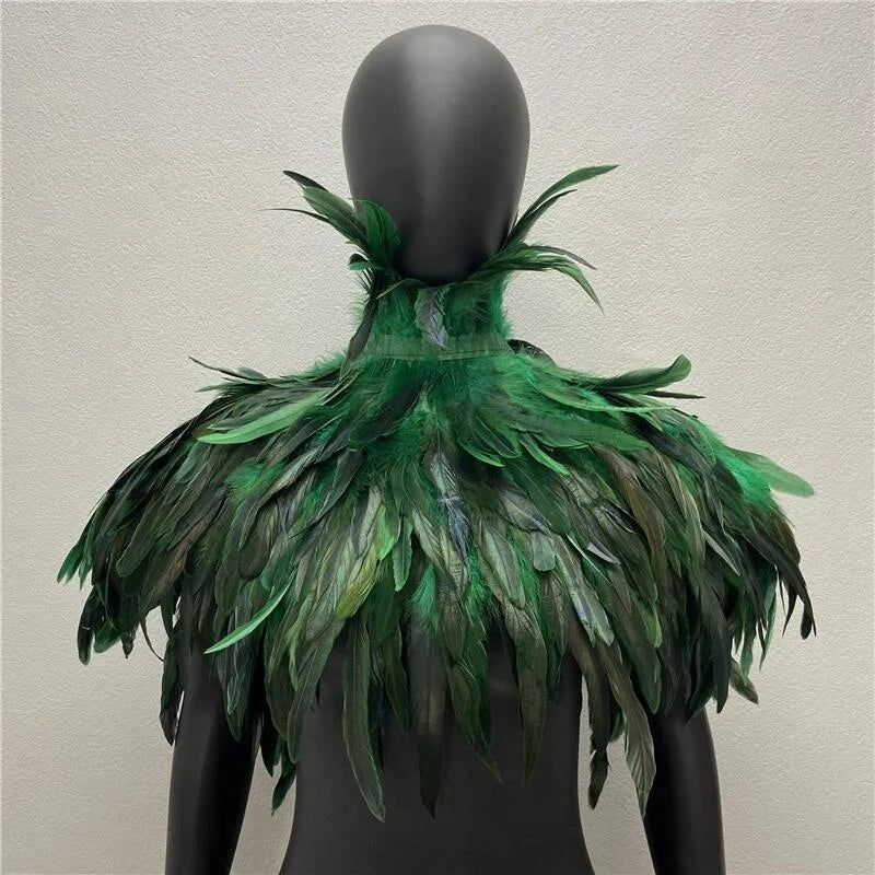 Zippora's Feather Collar Shawl