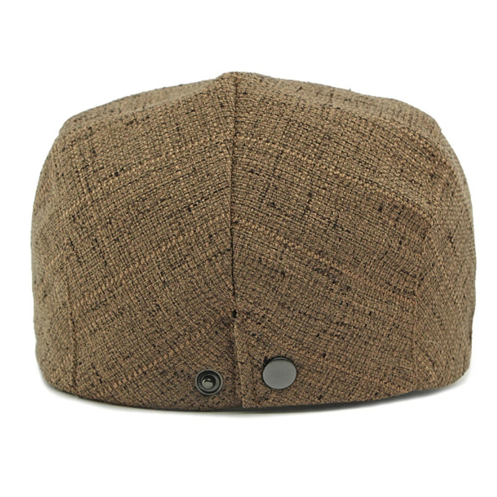 Breathable Linen Cabbie Beret Caps