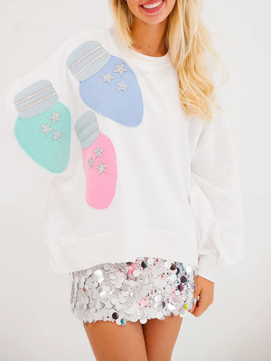 Better Not Pout Sweatshirt Sparkly Rhinestone Christmas Sweater