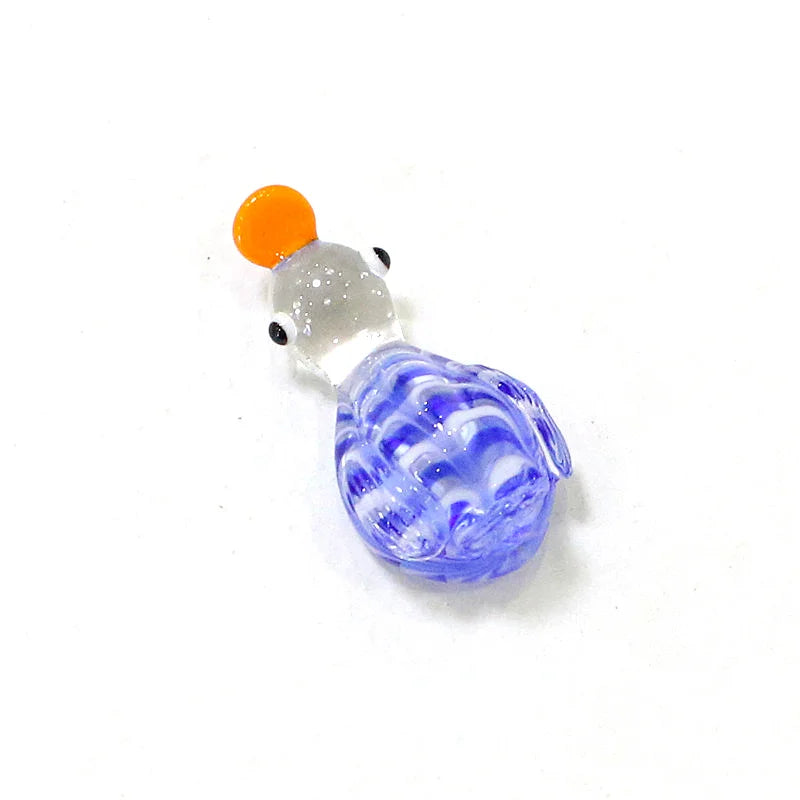 Glass Duck Mini Figurines Tea Pets