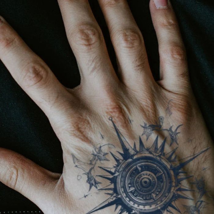 Compass Temporary Tattoos