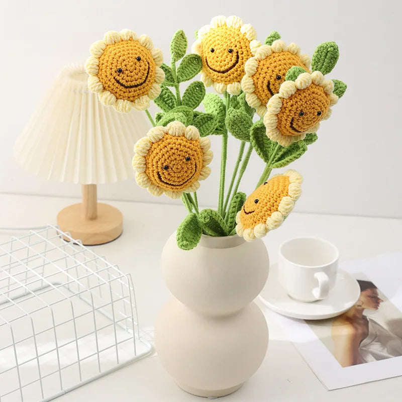 Handmade Crochet Sunflowers