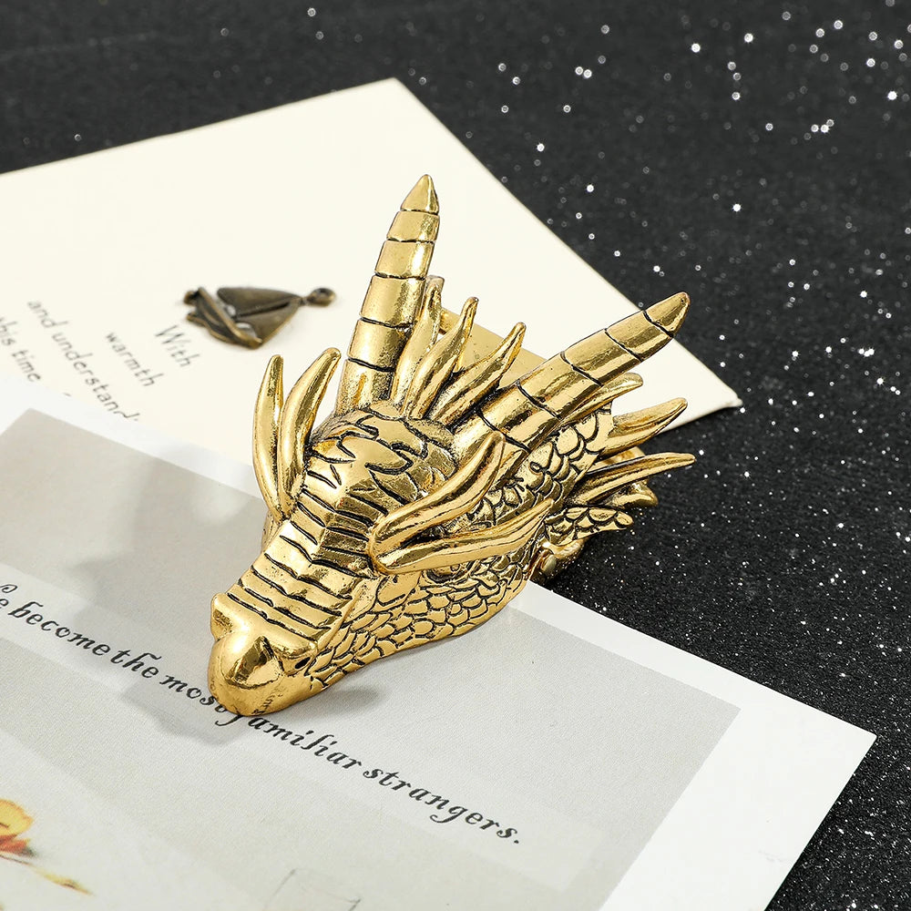 Dragon Head Metal Bookmarks for Book Lovers
