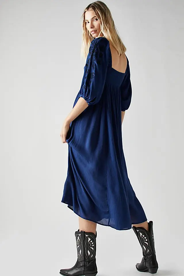 Nerissa's Boho Embroidered Dress