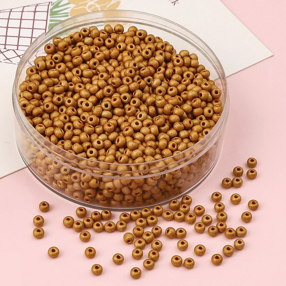 2 3 4mm Metallic Plated Glass Seed Beads Round Japanese Miyuki Seedbeads Loose Spacer Beads for Jewerly Making DIY Needlework