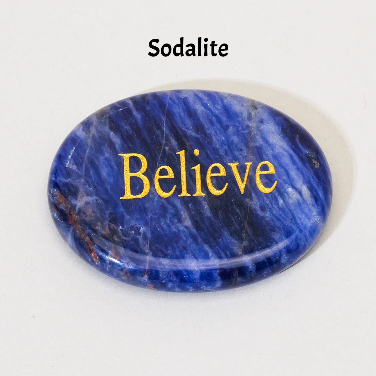 Natural Crystal Thumb Worry Stone for Meditation Anxiety Charkas