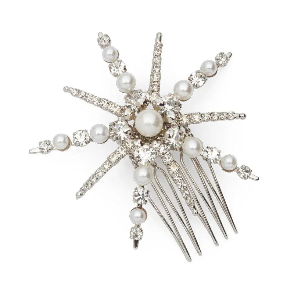 Starlette Flower Hair Clips Bridal Wedding Hair Jewellery