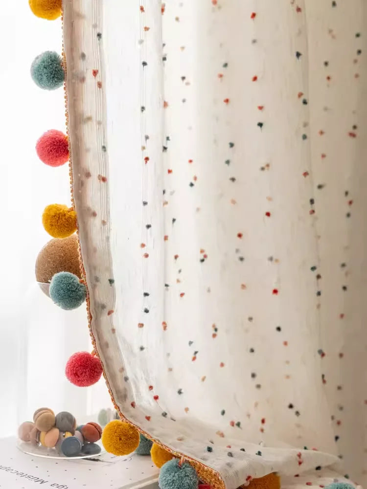 Confetti Cotton Linen Curtains