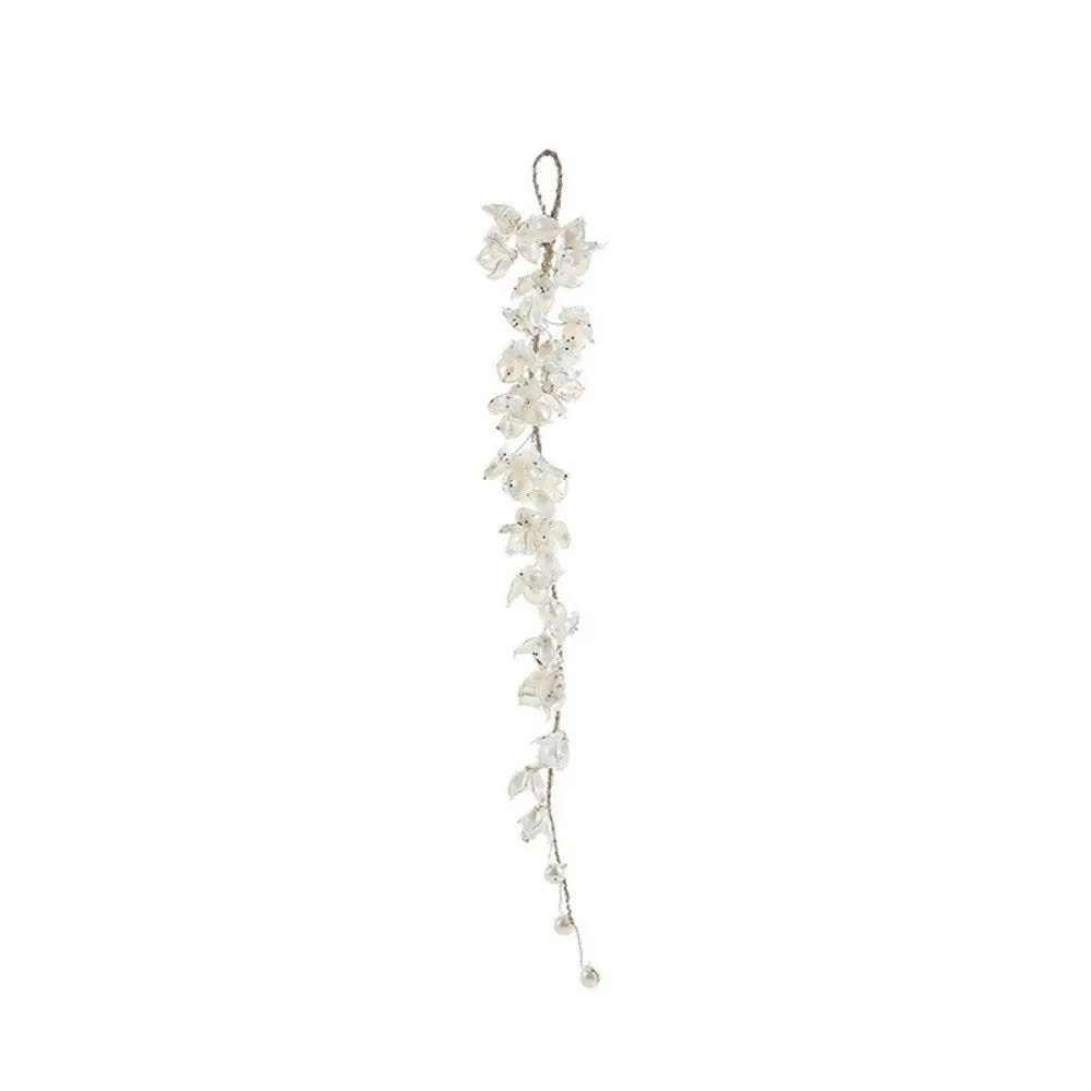 Christmas Icicle Flowers Grapes Glitter Christmas Branches Handmade Acrylic Xmas Tree Ornaments