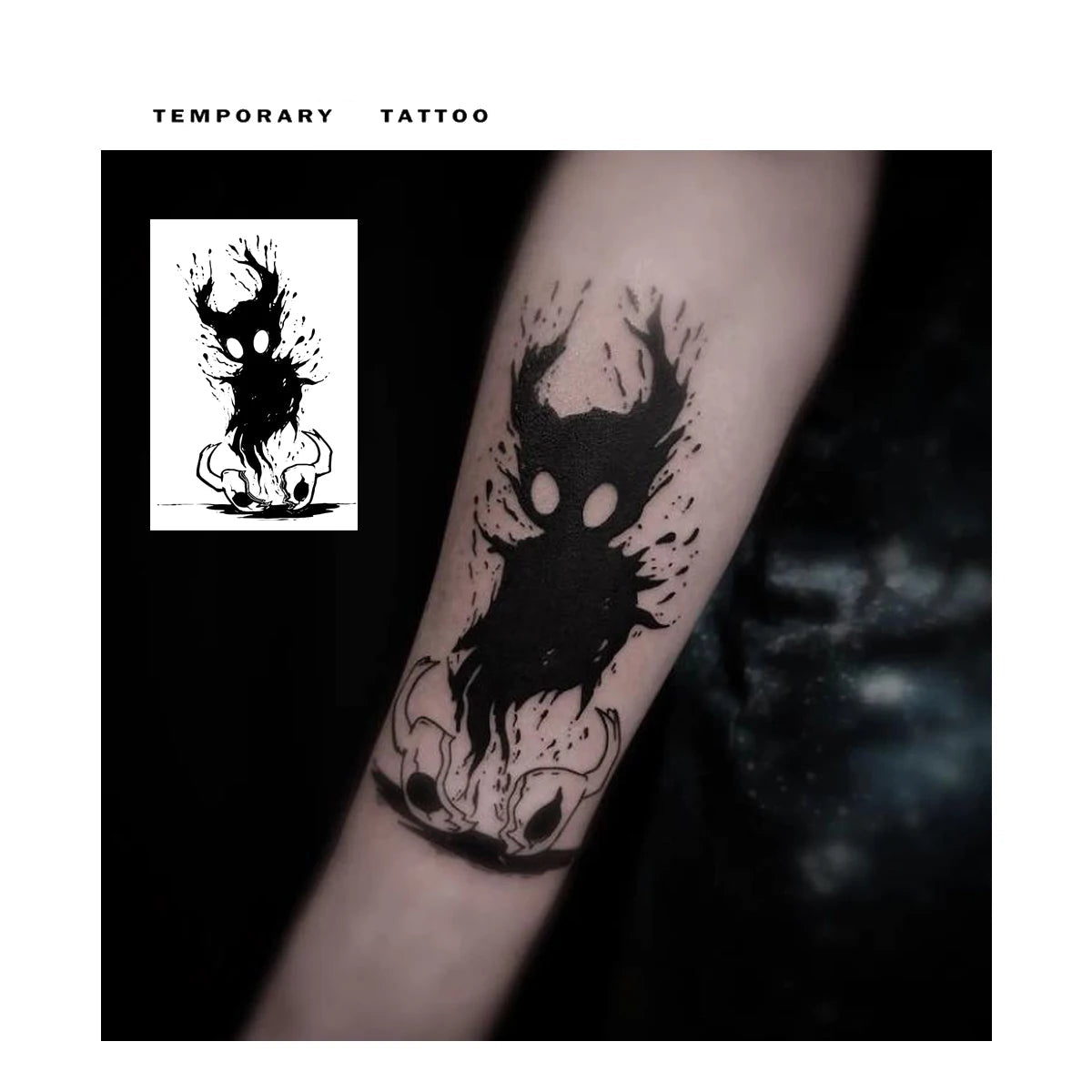 The devil is out of body Temporary Tattoo