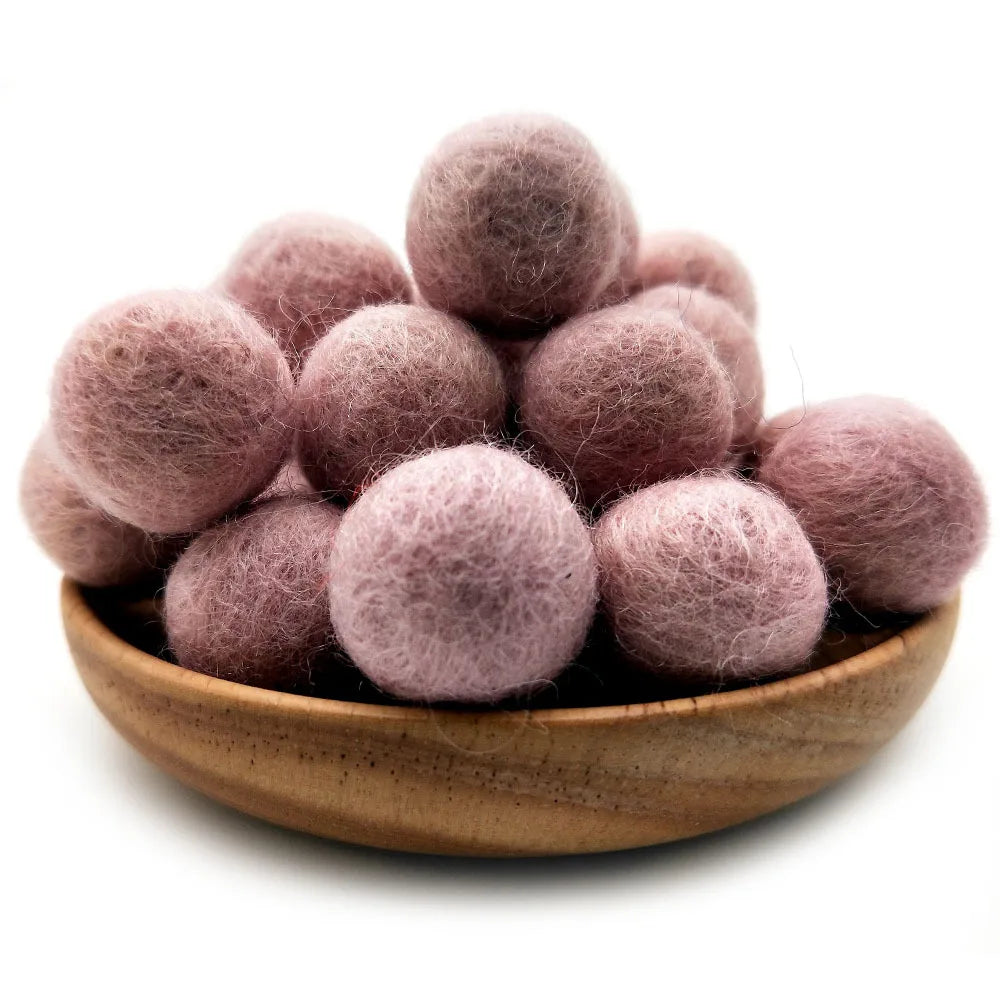 FIFTY 2cm Wool Felt Balls 100% Wool DIY Handmade Craft Supplies