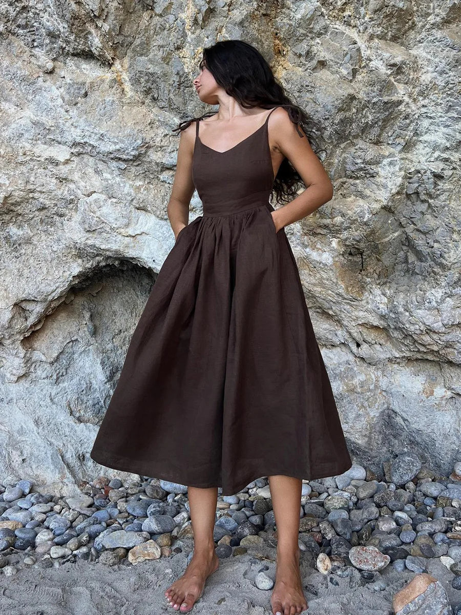 Eden's Cotton Linen Dress