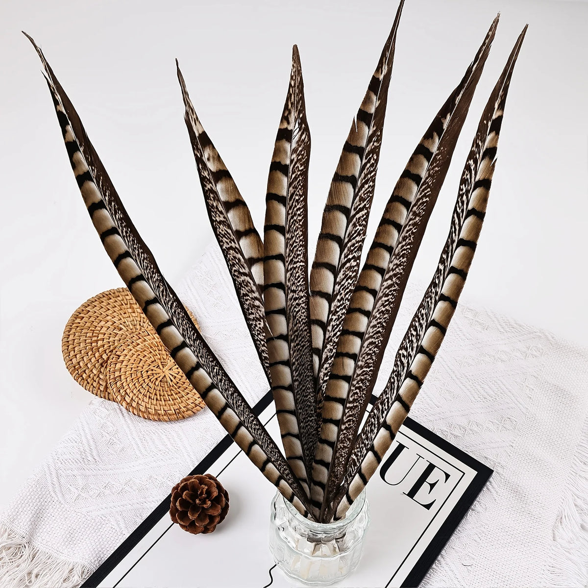 Natural Ringneck Pheasant Tail Feathers 6-18 Inches DIY Handmade Crafts
