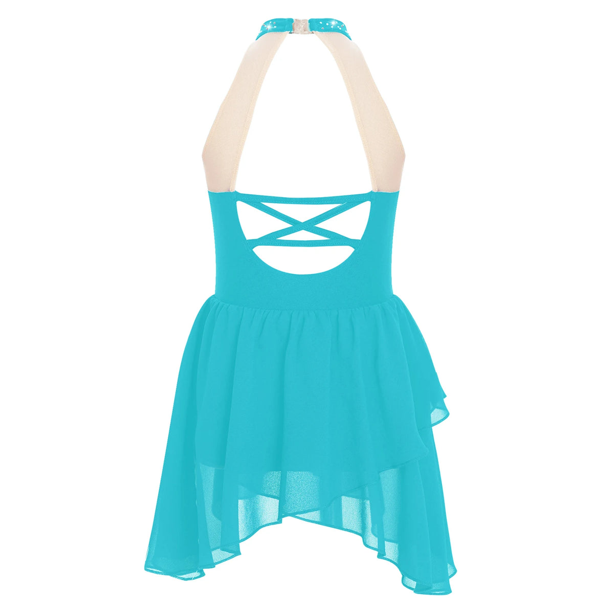 Girls Ballet Leotard Figure Ice Skating Dancewear Stage Costume