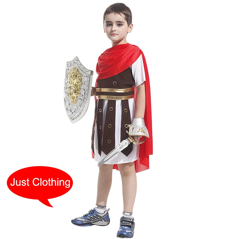 Boys Halloween Cosplay Arabian Indian Prince of Rome Egypt Kids Primitive Pirate Costumes