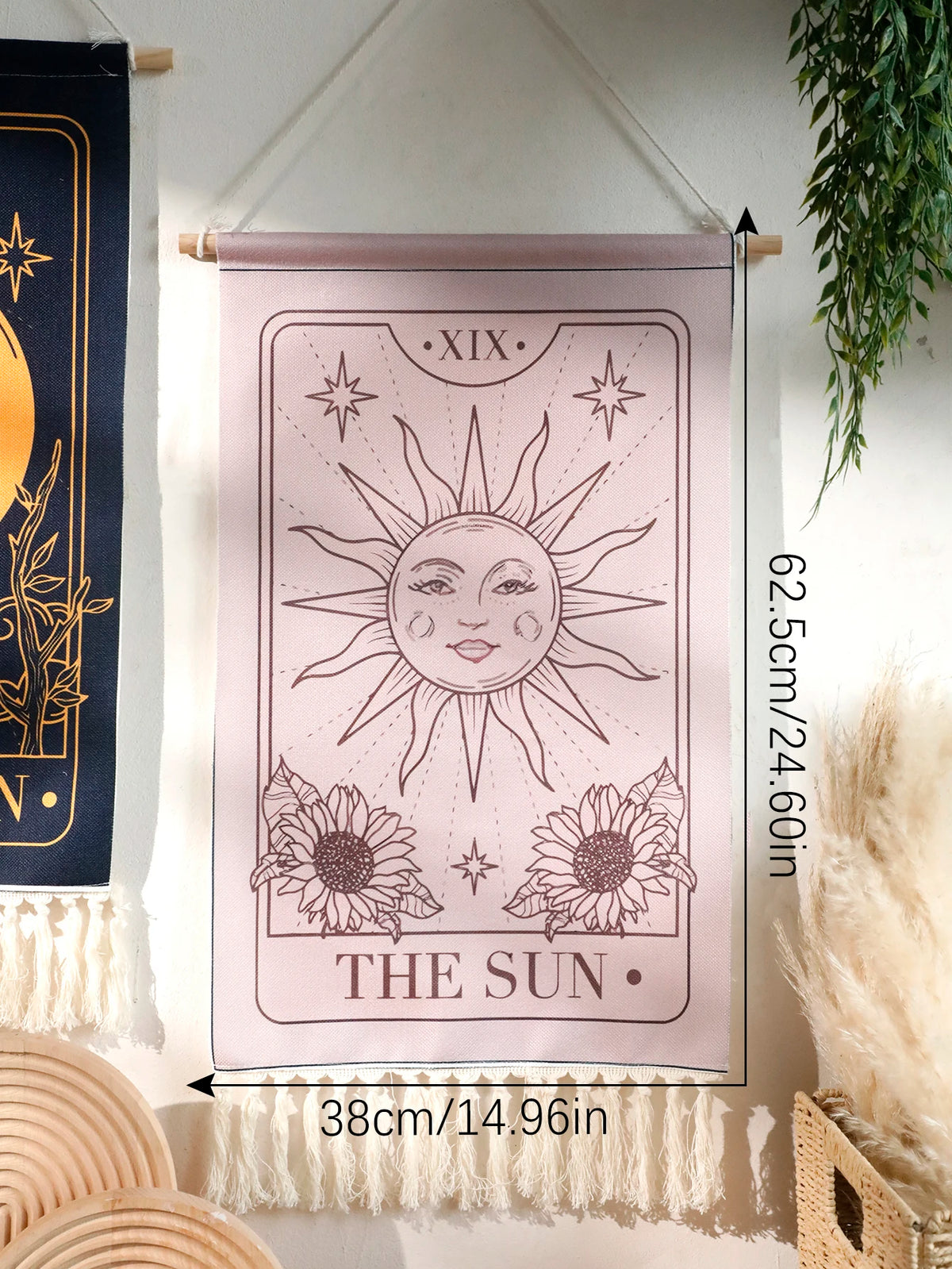 Sun Moon Tarot Tapestry Hanging Wall Decor